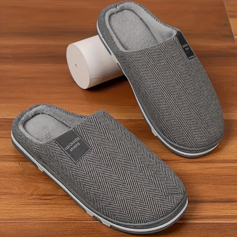 ASHALI Pantoufles d'hiver chaudes pour hommes et femmes - Confortables, élégantes et faciles à enfiler pour un usage intérieur