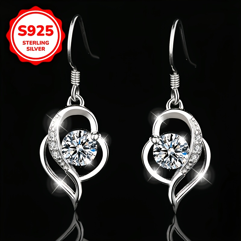 925 Silver Shichi-In Ichimonji Earrings, Daily Wear