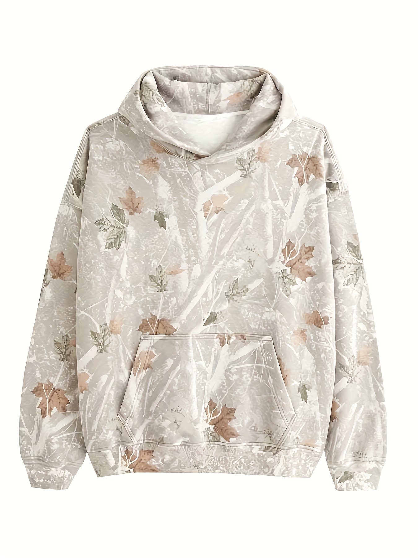 【完売商品】FELIM OVERSIZED CAMO HOODIE mens oversized camo hoodie maple leaf print long sleeve - Temu