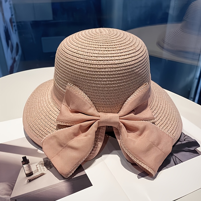 Visiera Paglia Donna Capeline Estate Cappello Da Sole Grande Bordo AntiUV Cappello Di Cappelli Anti Uv Donna
