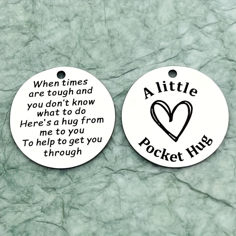 

1pc, Fashion Pocket Hug Token Inspirational Gifts For Teenage Girls, Boys, Son, Daughter, Best Friends, Coworkers, Family Members Or Anyone Who Needs Encouragement