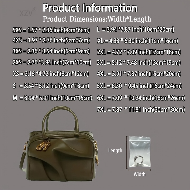 100 Transparent Self-Sealing Plastic Bags with Tight-Locked Edges