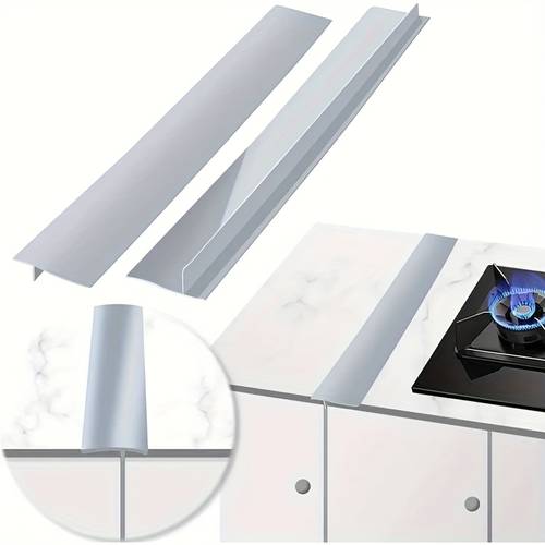 2pcs heat resistant stove cover silica gel stove cover strip heat resistant silica gel stove counter protection cabinet filler seals between kitchen cabinet and table easy to clean
