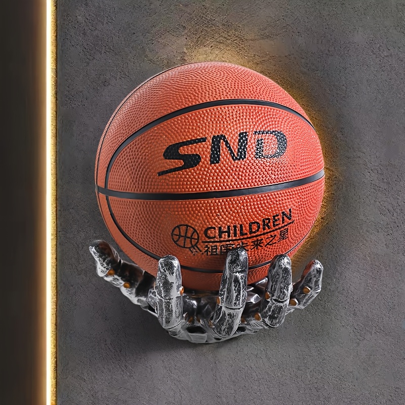 E-shop Basketballkorb, abnehmbares -Regal aus Kunstharz, geeignet für Basketball, Fußball, Volleyball - Aufbewahrungsorganizer, Basketball-Ergänzungen