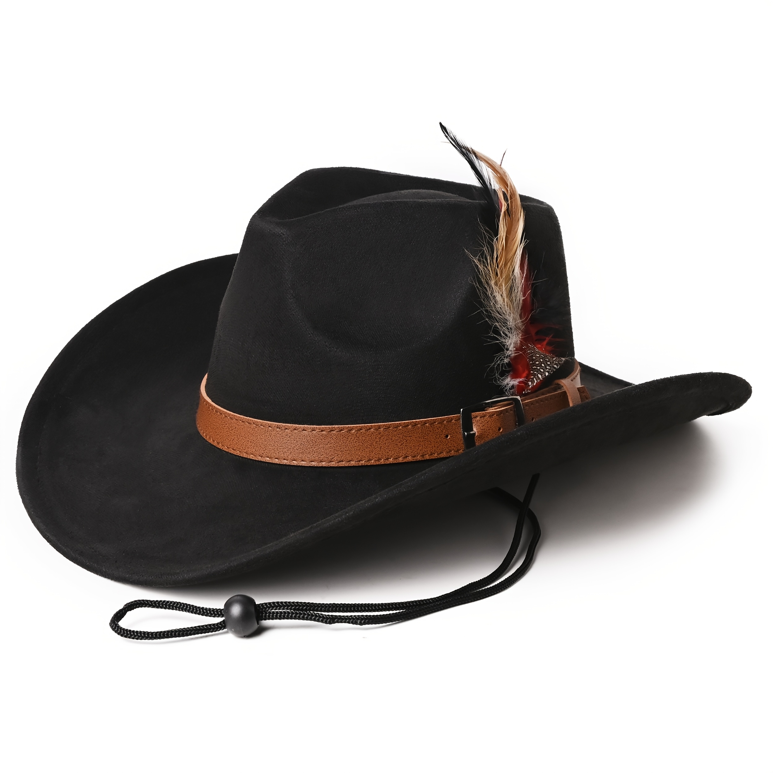vintage feather embellished cowboy western - Temu display picture 1