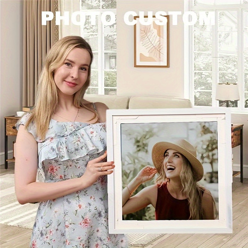 

1pc 5d Diy Artificial Diamond Art Painting For Adults, Customized Digital Painting Kit, Customize Home Decor Diamond Art, Unique Gift With Your Own Photo Round Diamond 40*40cm/15.7*15.7in