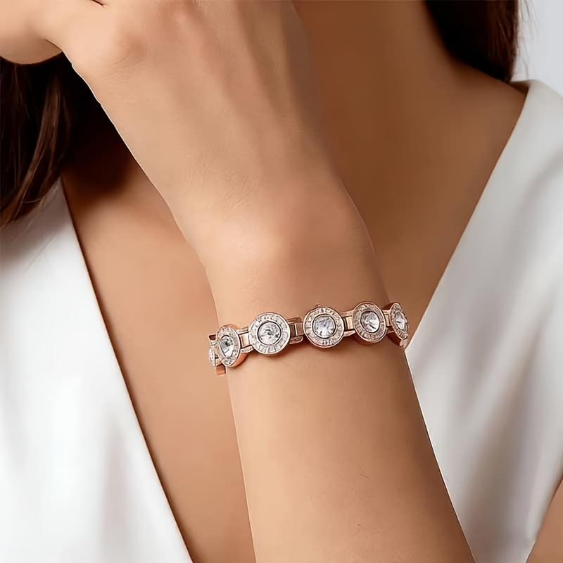 Ladies' Magnetic Bracelet — Rose Gold Plated Adjustable