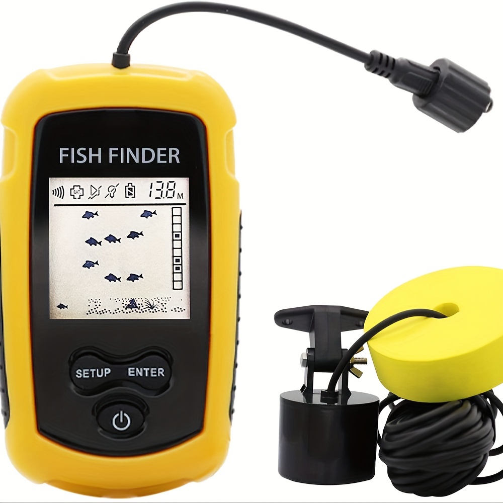 Portable Sonar Fish Finder With 45 Degree Sonar Coverage Depth Sounder  Alarm Sensor For Fishing In Lakes And Seas - Sports & Outdoors - Temu