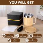 usb powered coffee heater and mug set with 10 hour auto off stainless steel ideal for office use no battery required christmas halloween thanksgiving coffee bar accessories travel mug with lid and handle travel mug with spout travel mug spout mug with lid mug warmer tea heater tea warmer cup heater tea little heater mug heater tea heater for brewing jug with heater on candle tea accessory tea pot base tea small heater