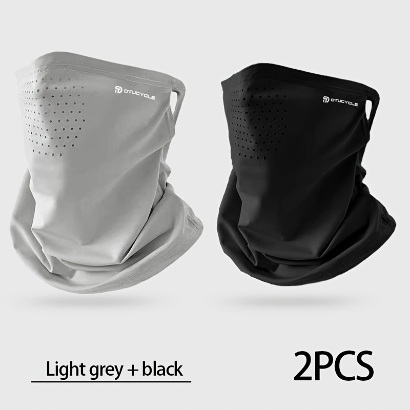 TEMU Dtucycle Outdoor/men's And Women's Full-face Summer Breathable Face/cycling And Running Ear-hanging