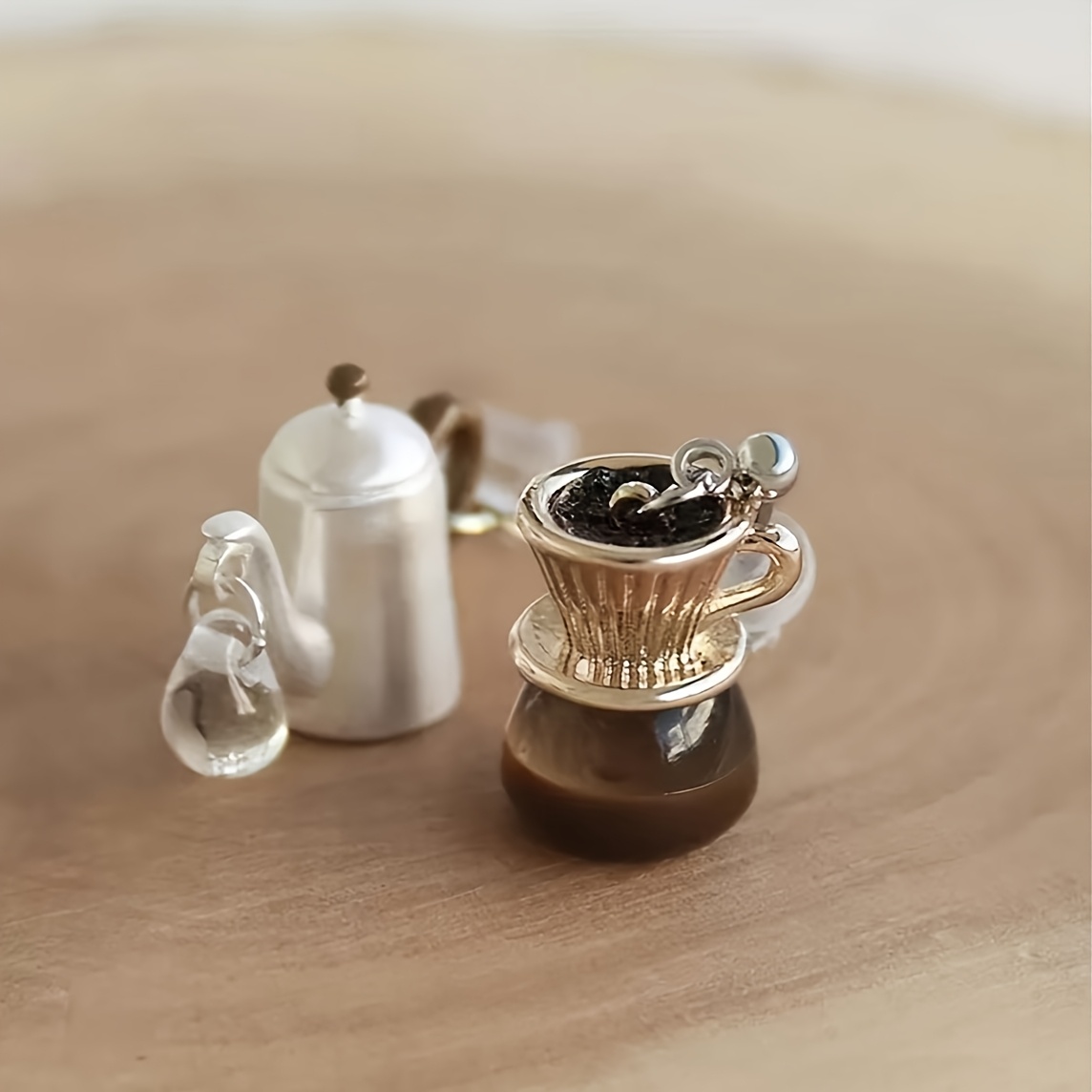 Image of Pair Of Cute Mini Drip Coffee Pot Stud Earrings Y45