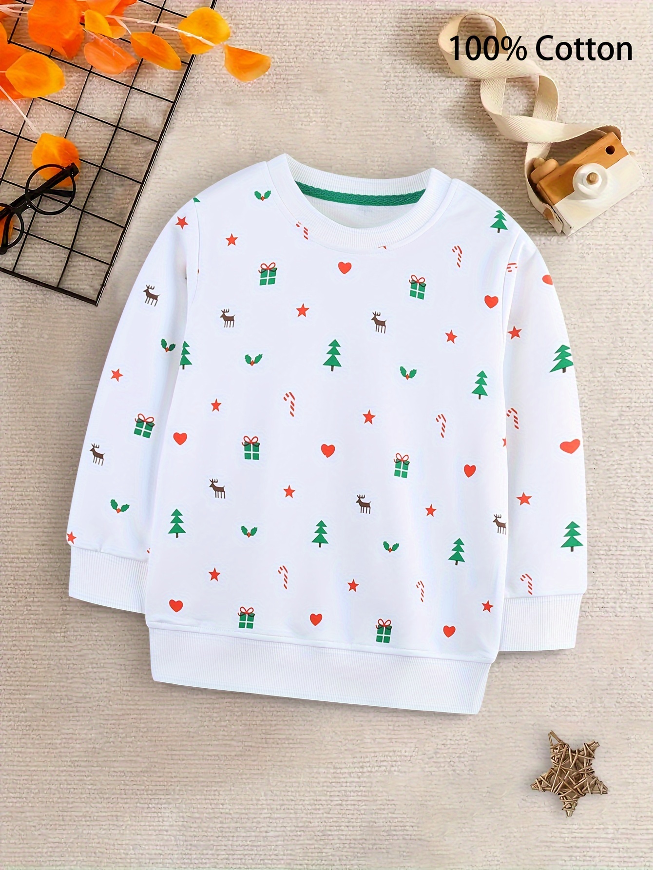 Süßes Halloween Sweatshirt Für Jungs (2-7 Jahre) | Langarm, 100% Baumwolle | Mit Kürbis & Fledermaus-Motiv
