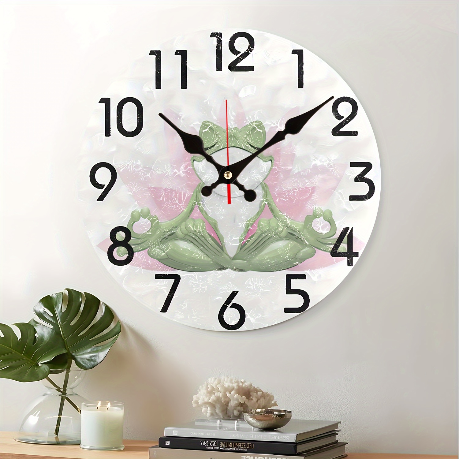 Relojes de pared decorativos para dormitorio, cocina silenciosa, sala de  estar, escritorio, moderno, multicolor, colorido, arcoíris, repisa,  relojes