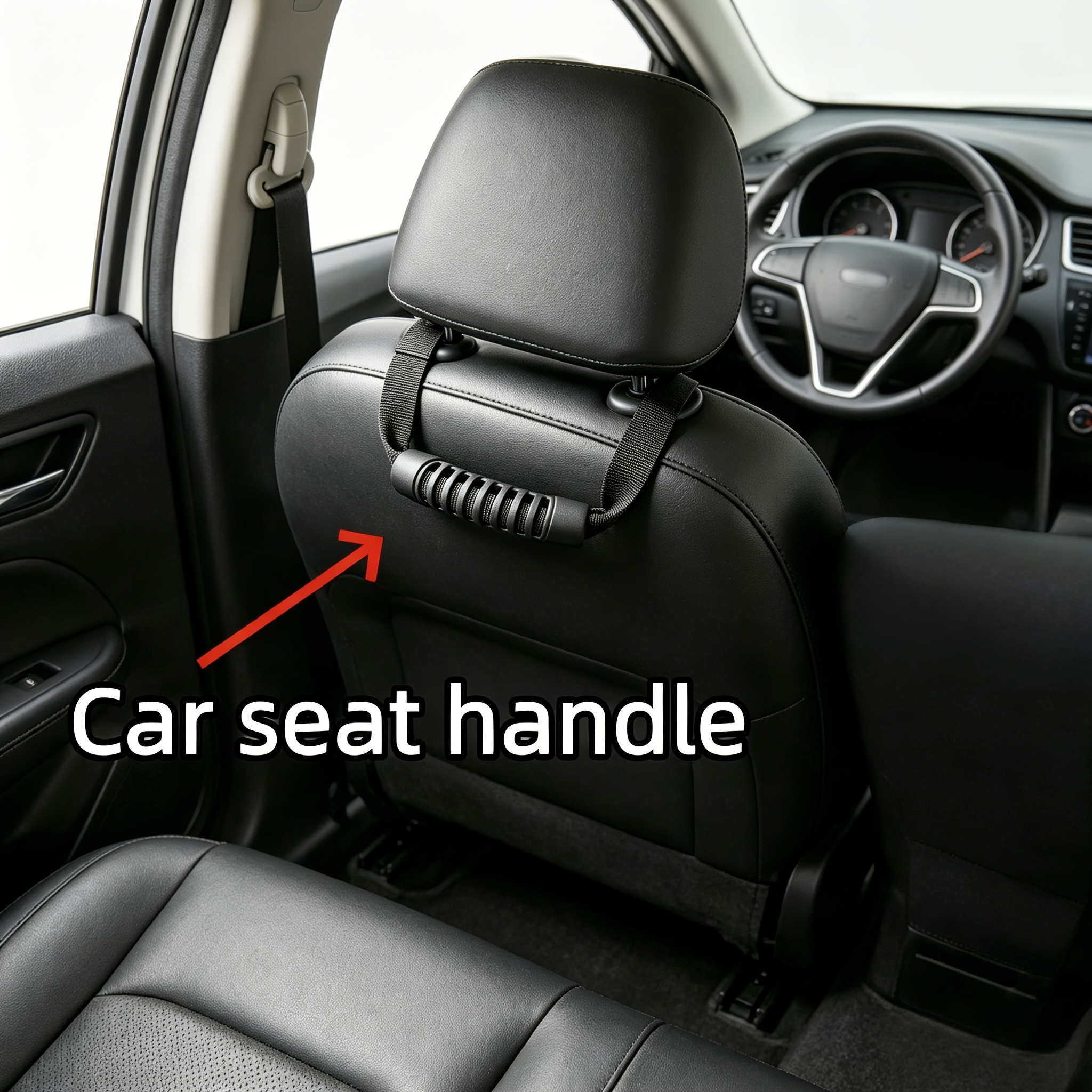 TEMU Car Handle, Universal Car Headrest Pull Handle, Vehicle Entry/exit Assist Safety Armrest. Suitable For The Elderly, Children, And . Seat Back