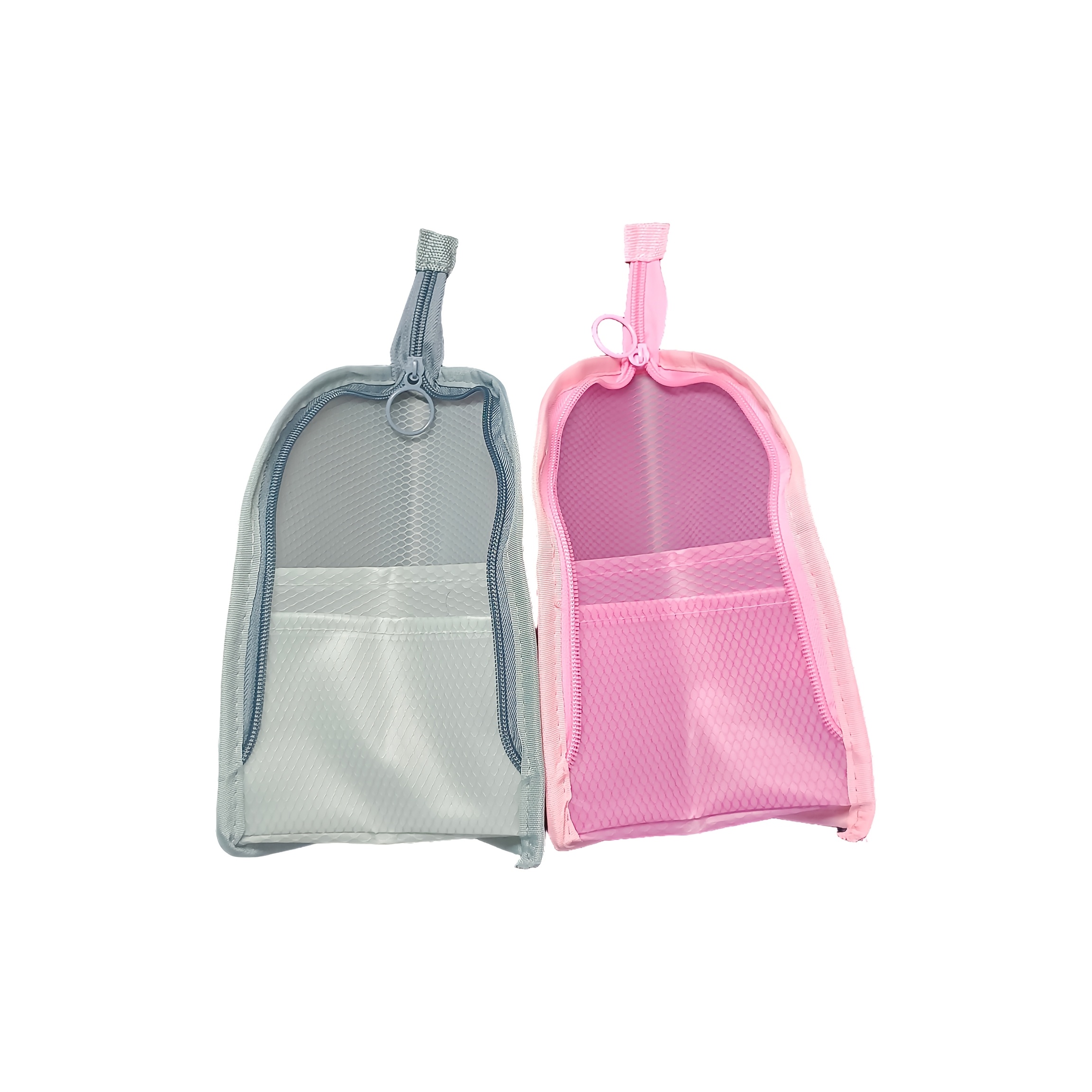 TEMU Standing Toiletry Bag, Portable Lightweight Travel Toiletry Bag, Eva Mesh, Eva Mesh Large Capacity Cosmetic Bag, For Travel, Toothbrush,