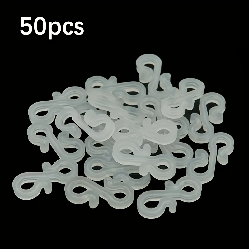 TEMU 50 piezas de gancho multifuncional para decoración navideña, gancho fijo para lámparas decorativas exteriores, ideal para decoración de fiestas,