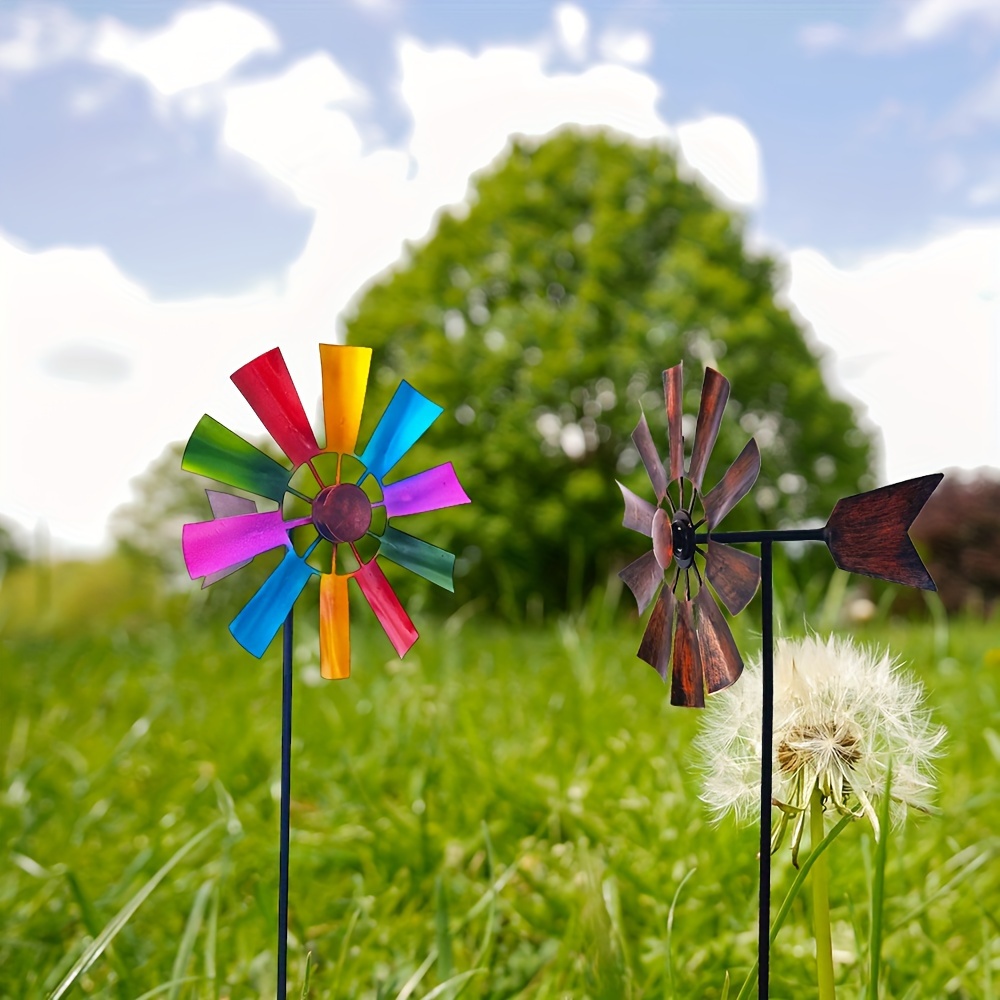 2.04 Ruota A Vento Doppia In Metallo Con Picco A Terra - Foto 7