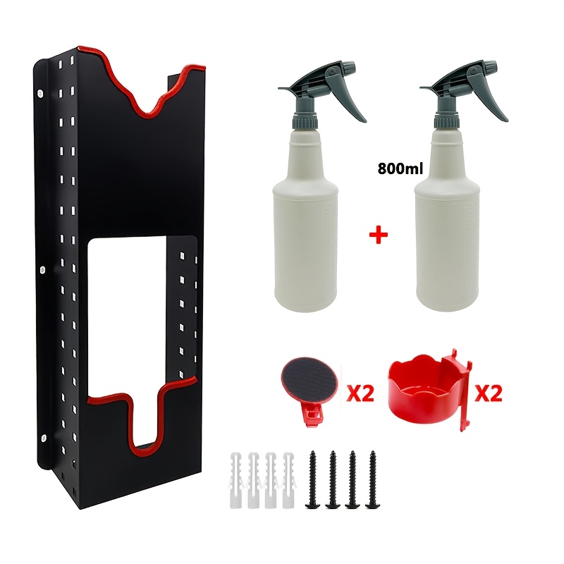 Image of Polisher Holder Wall Mount For Car Polishing Machine Rack,polisher Storage Shel With Bottle For Angle Grinder,cutting Machine,waxing Machine, Without Battery