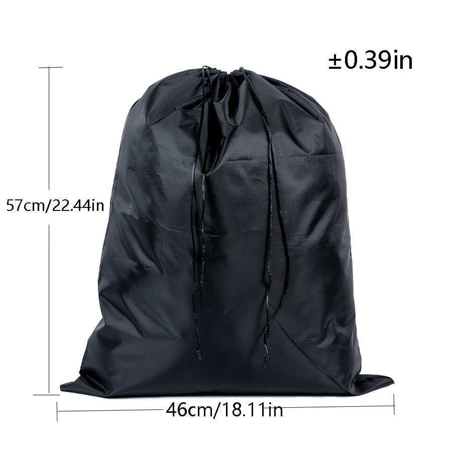 Image of Black Drawstring Bag Shoes Underwear Travel Sport Bags Nylon Bags Organizer Clothes Packing