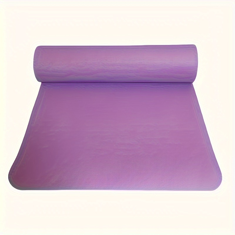 TEMU Extra Thick & Wide Eva Yoga Mat - Non-slip, Moisture-proof, Heat-resistant Foam For Fitness, Training, - Available In Gray, Purple, Blue