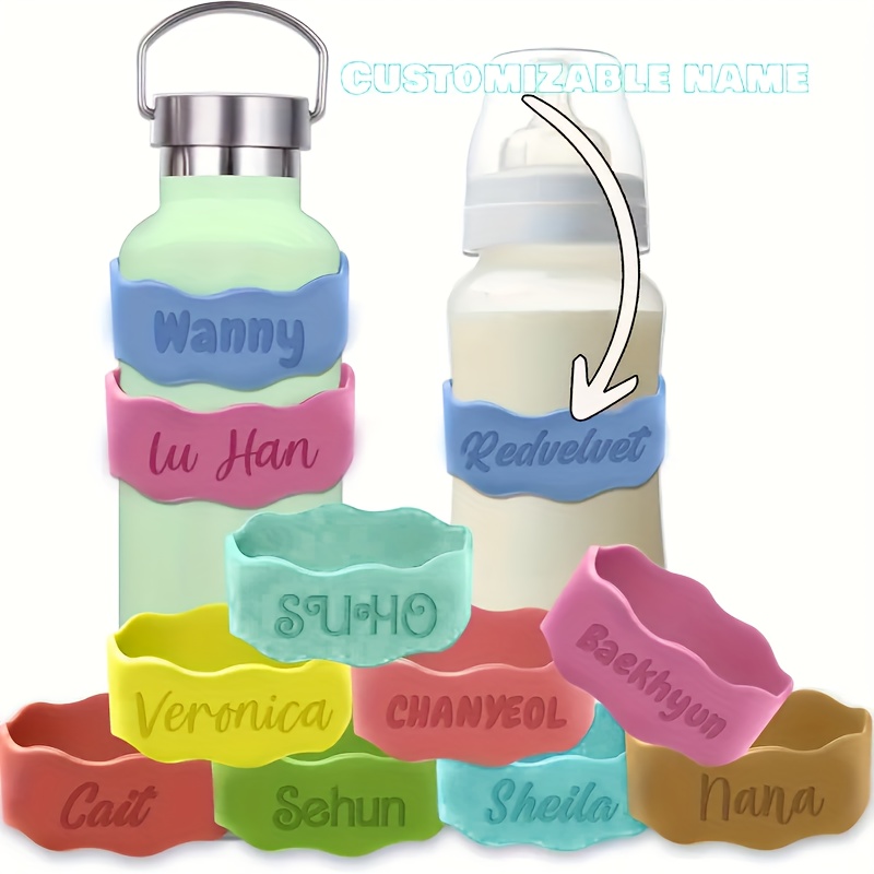 

Customizable Silicone Bottle & Straw Sleeve, Heat-resistant, Hand-washable, Non-dry Clean, , Travel Accessories For Personalized Bottles And Straws