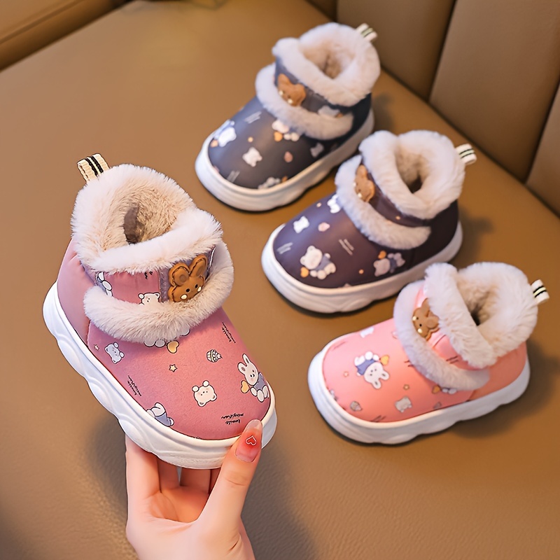 

Cozy Cartoon ' Slippers - Warm, Comfortable Indoor Shoes For , Non-slip Pvc Sole