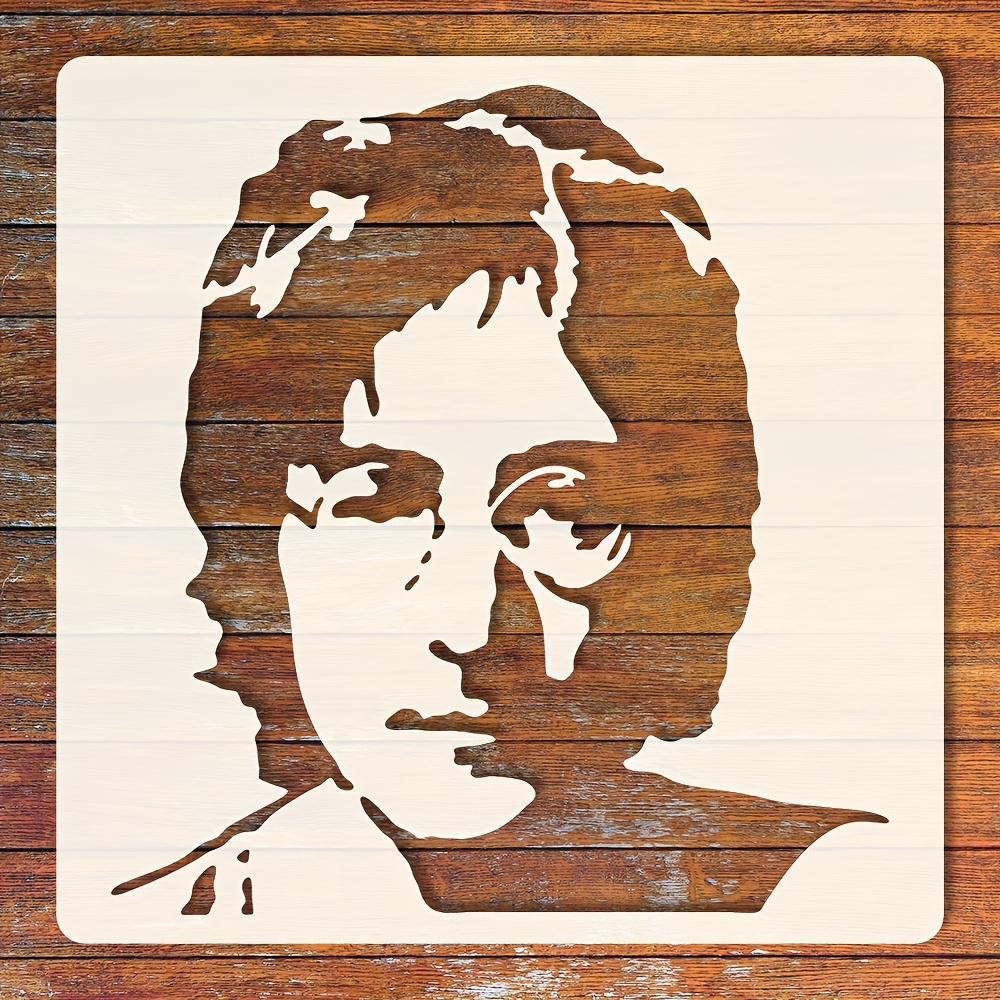 TEMU 1pc Of Character Stencil, 6x6 Inch Pet Hollow-out Drawing Template, Suitable For Diy Crafts, Home Decor, Wall Art, Greeting Card Making, Canvas
