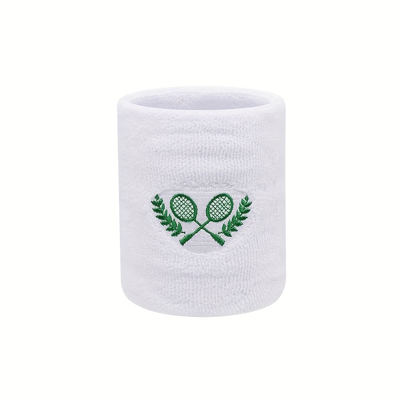 E-shop Tennis- & Basketball-Handgelenkbandagen für Herren & Damen - Atmungsaktive, hochelastische Sport-Armstulpen mit Tennis Schläger- & Ball-Design,
