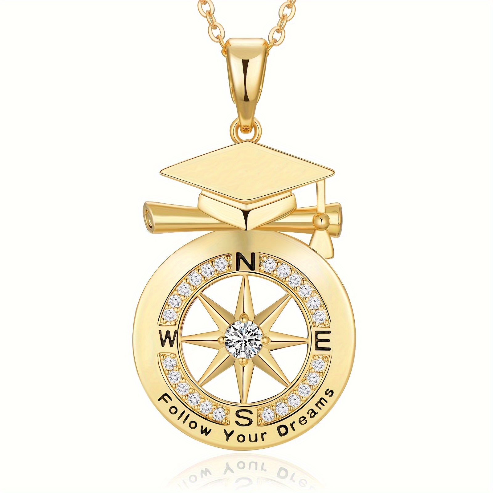 graduation gifts 2024 graduation necklace compass jewelry Temu