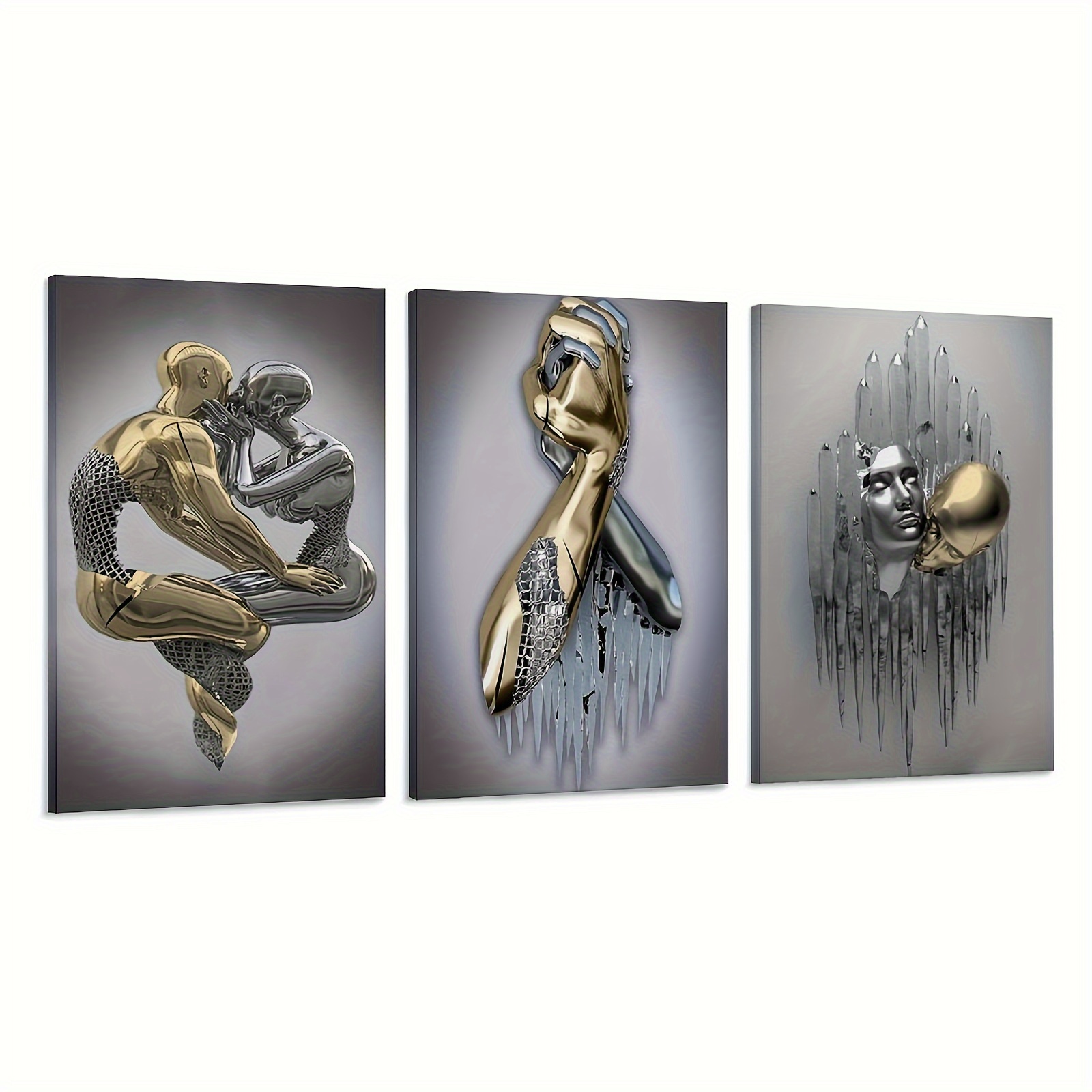 

3pcs , Decorative Art, - , Suitable For Decoration And , Wooden Frame