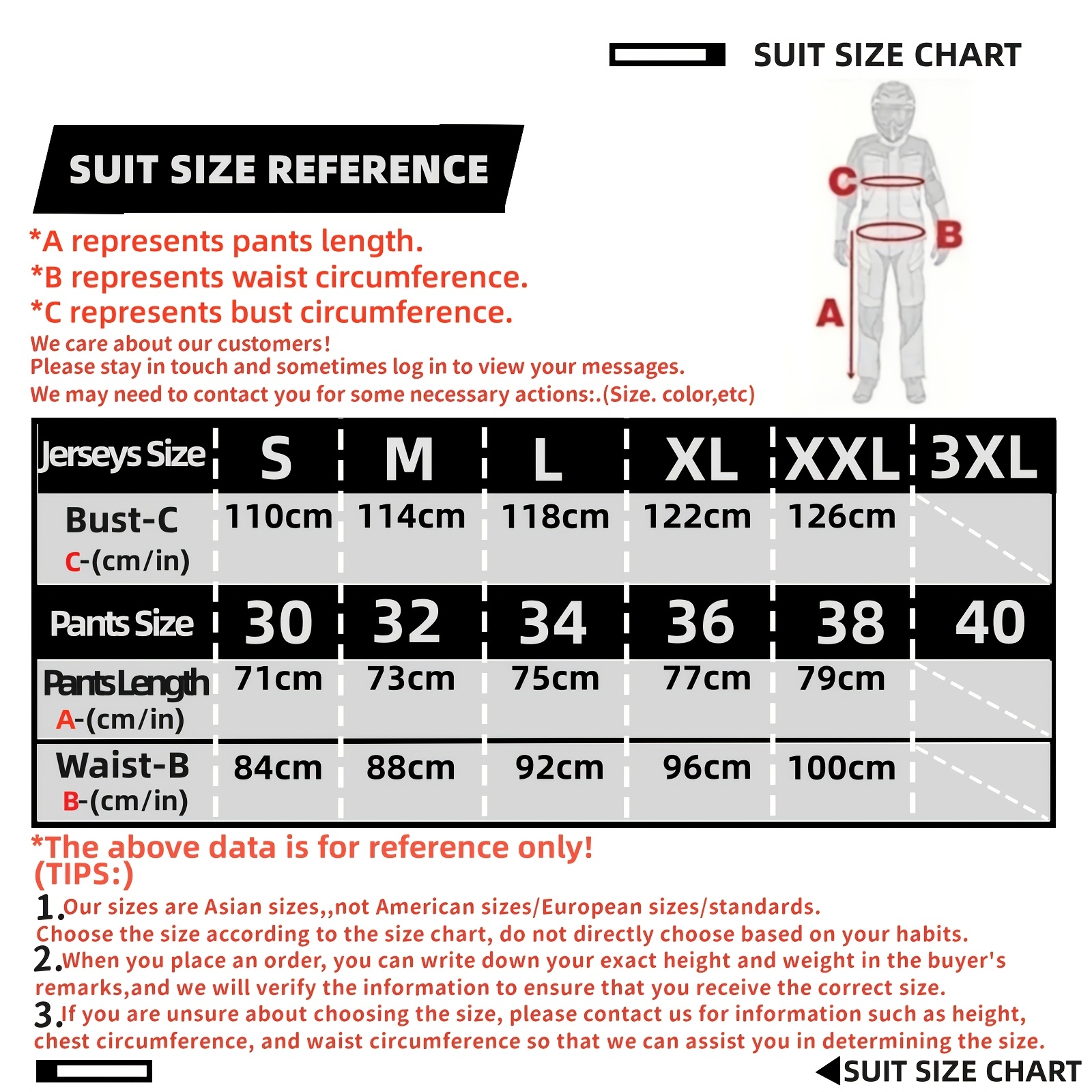 Pants Cycle Gear Size Chart 2025 Road Motorcycle Gear Set Mach