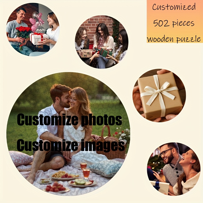 Custom 502pcs Round Wooden Puzzle, Personalised