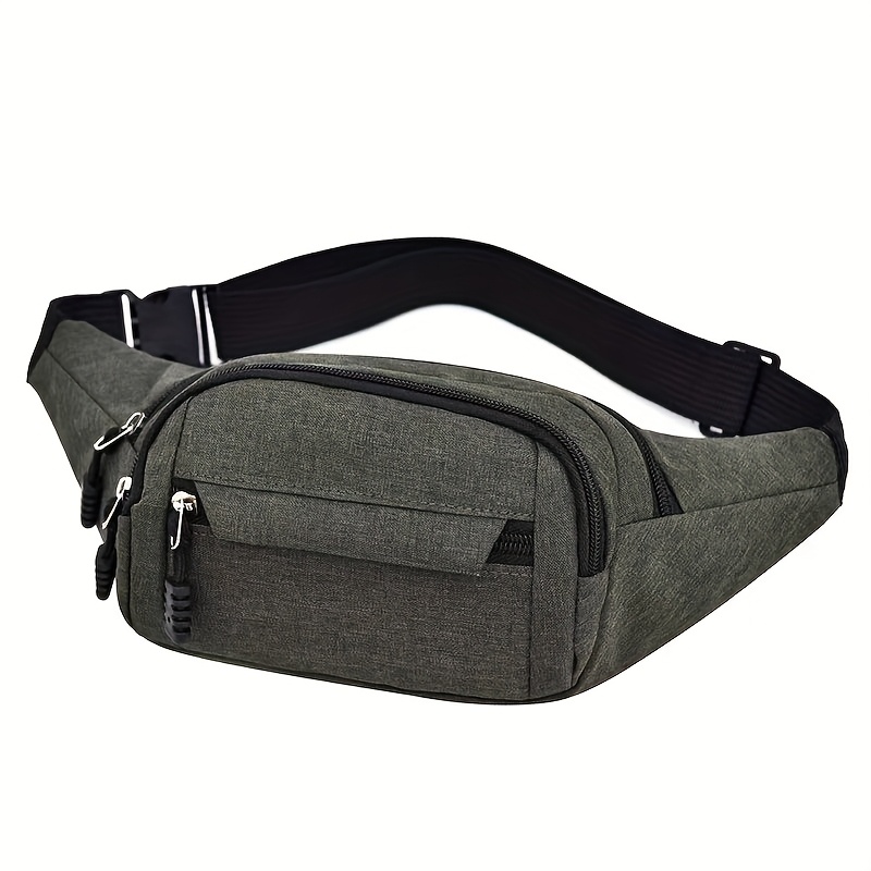 E-shop Nylon Gürteltasche für Damen & Herren - Verstellbare Gürteltasche mit großem Fassungsvermögen, mehreren & - Outdoor Laufen, Radfahren (Armee