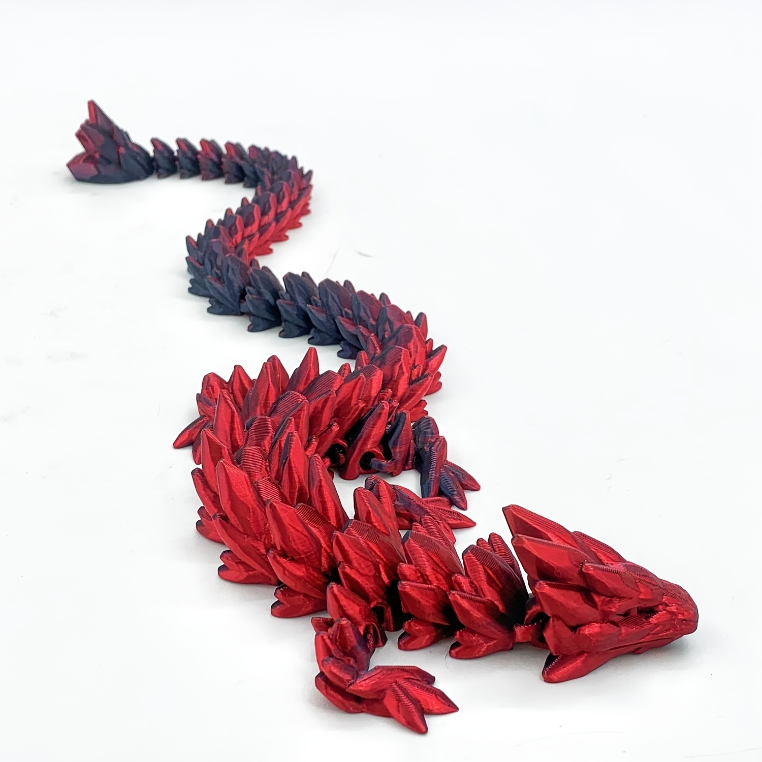 TEMU 1pc 11.81In Modèle de Dragon Bête Divine Imprimé en 3D de 30Cm, Poupée Mobile, Bords Aigus, Matériau Dégradé Haut de Gamme, Fabriqué en Diverses