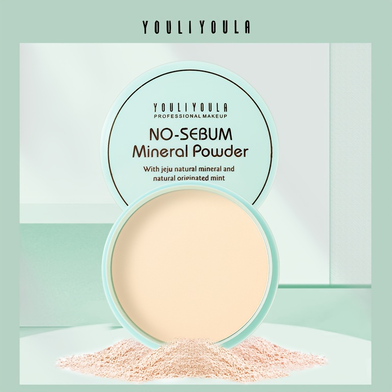 

Youliyoula No-sebum Mineral Powder, Natural Long Lasting Oil Control Setting Powder For Makeup Fixing, Makeup Holding, Matte Finish