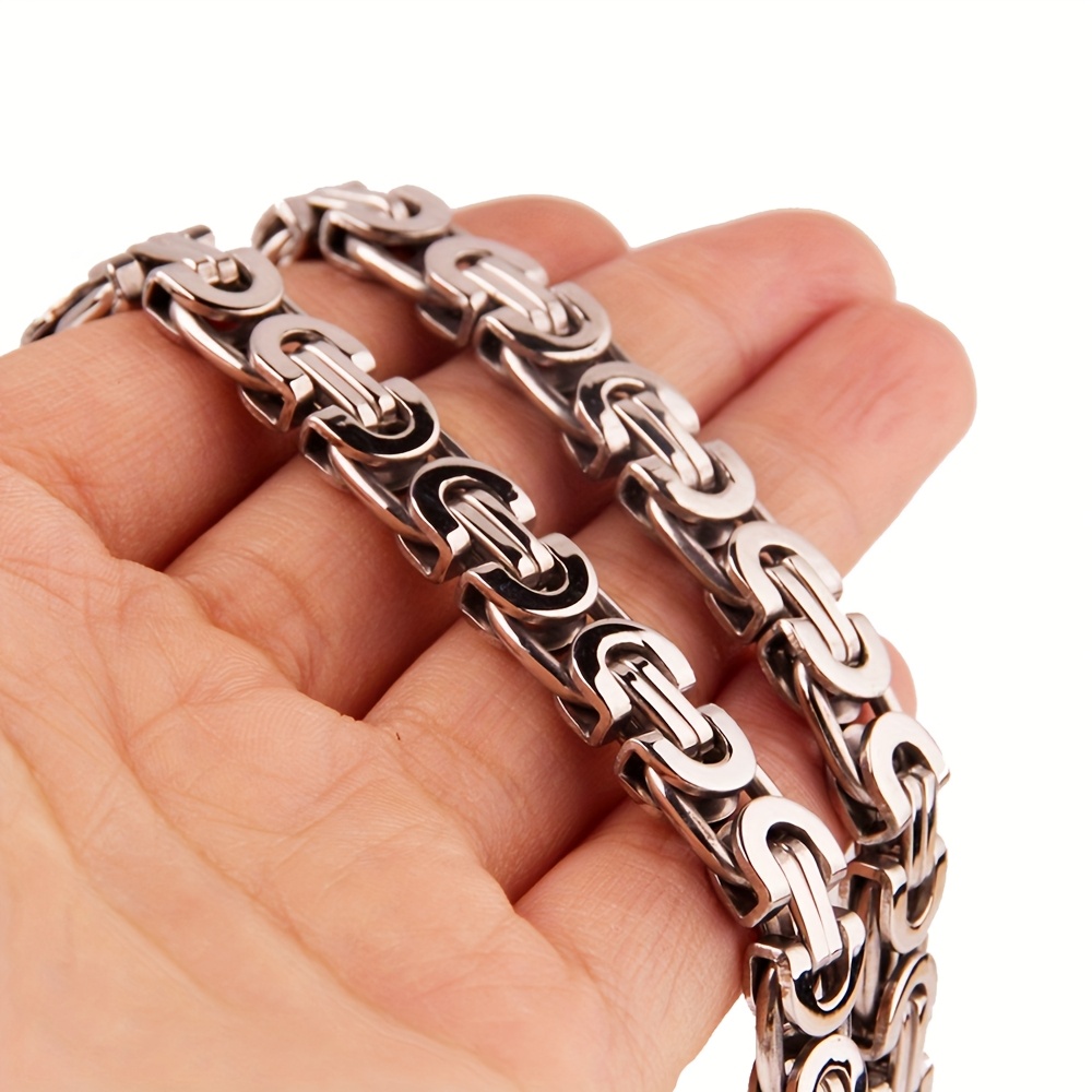 

Men' Steel Necklace Chain Curb Chain Link Necklace For Men And Women