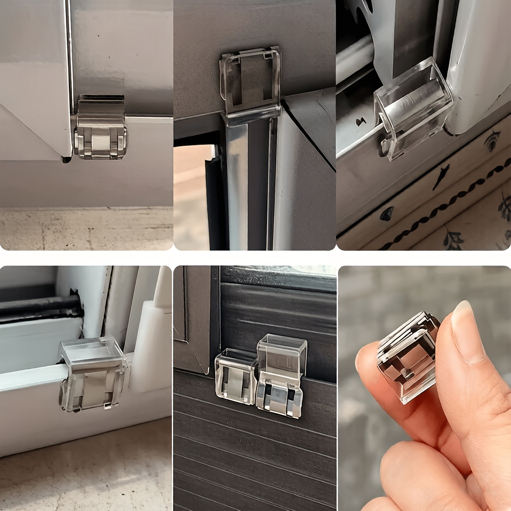 Window Lock Buckle Set, Fixed Flat Opening Limiter