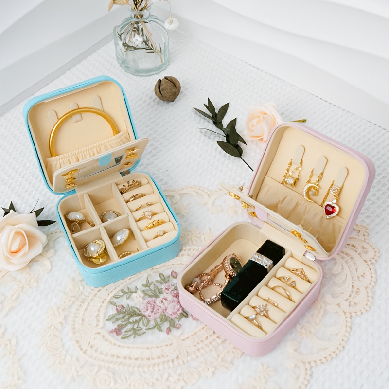 Travel Jewelry Holder Small Gold Jewelry Box Jewelry Travel Case
