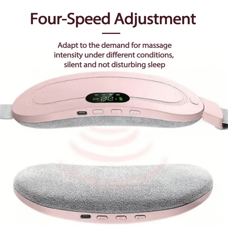 Warm Palace Treasure, a Portable Wireless Heating Pad for Women, Adjustable Multi-Level Modes, Heating Pad for Women'S Back And Abdomen, Electric Heating Belt for Menstrual Periods, Heat, Vibrating Waist Massager, Rechargeable, Warm Stomach Patch