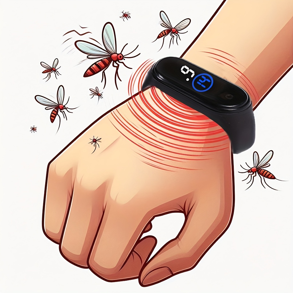 1 Piece Mosquito Repellent Bracelet for Home, Physical Insect Repellent, Mosquito Repellent Bracelet for Ladies, Mosquito Repellent Watch for Men Outdoors, Summer Mosquito Control, Unisex, Comfortable to Wear