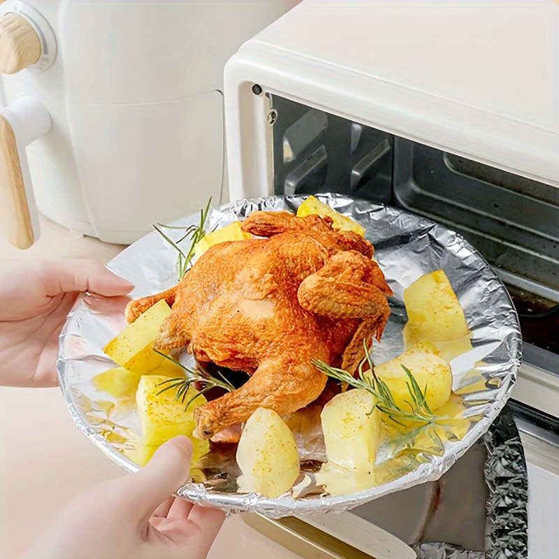 10м рулон алюминиевой фольги одноразовая обертка для барбекю, термостойкая, для кемпинга, домашней кухни, выпечки, обслуживания пищи, обертка для мяса, детали 4