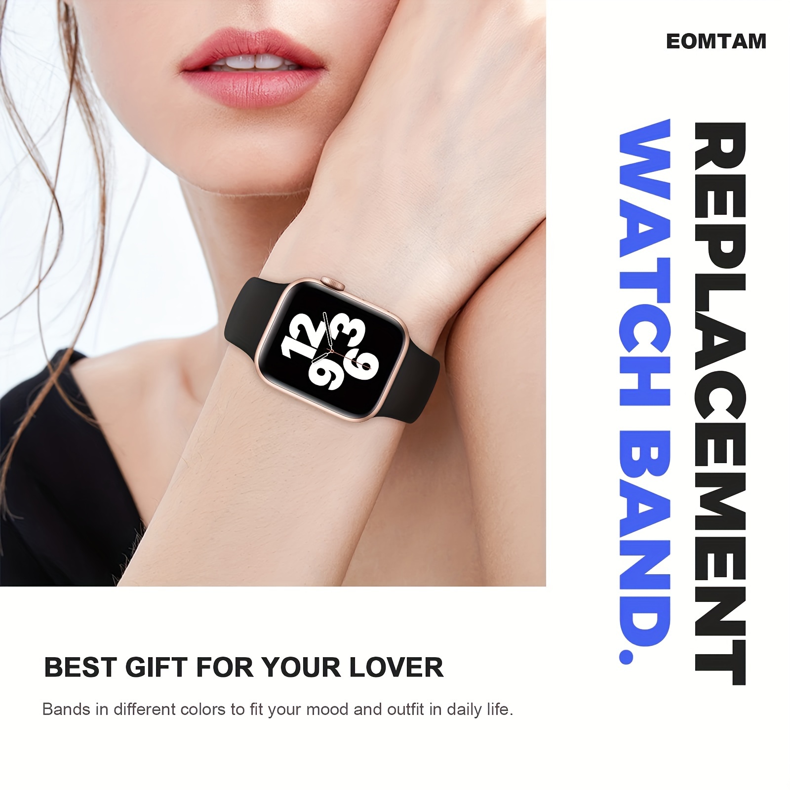 5pcs Soft Sport Bands for Apple Watch - Waterproof, Adjustable Straps Compatible with iWatch Series 9/Ultra/8/Se/7/6/5/4/3, Fits 38mm to 49mm - Perfect Gift for Men & Women, Daily Wear, Fitness Accessories, Comfortable Fit, Sleek Design, Flexible Bands, Durable Material, Smartwatch Accessories, Fitness Enthusiasts, Tech Lovers