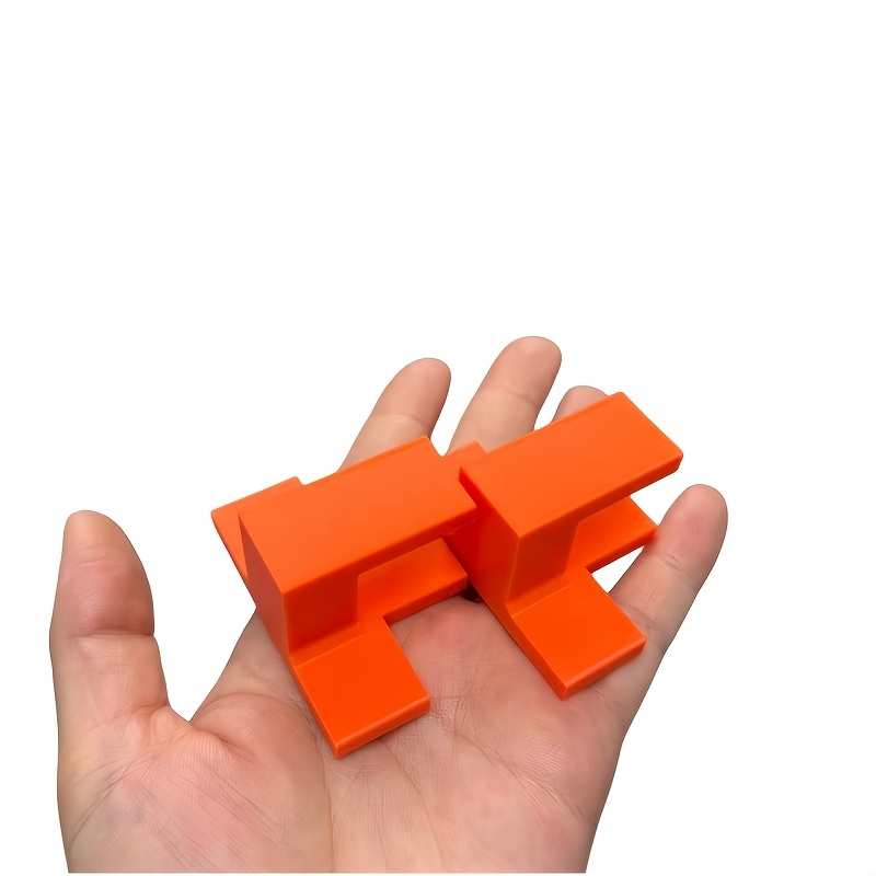 TEMU Juego de 2 piezas de accesorios de instalación para puertas de gabinete - Localizador para carpintería, soportes de esquina para puertas de