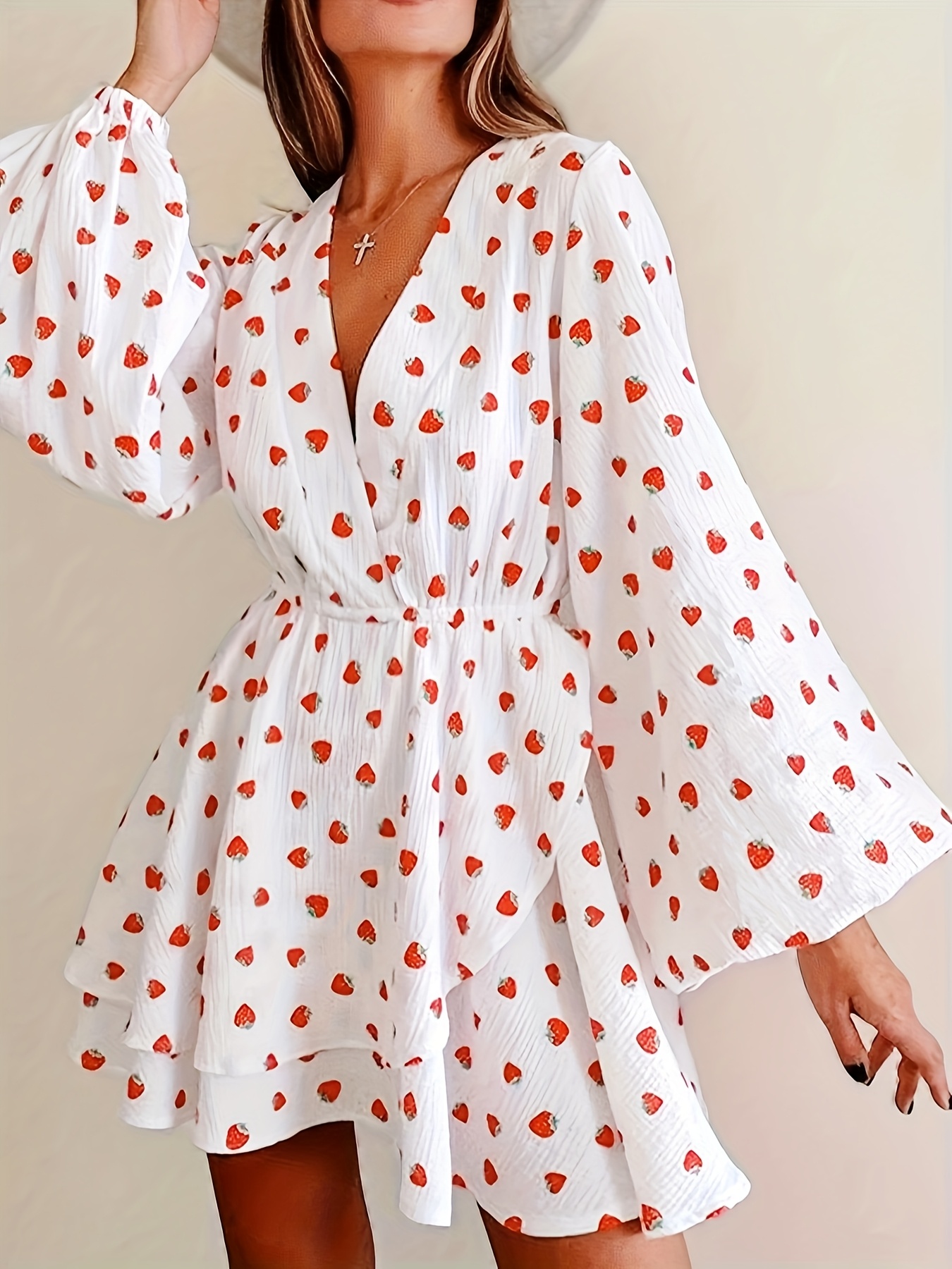 knee length dresses for ladies Strawberry Shortcake Long Sleeve Twirl Dress 6 Years