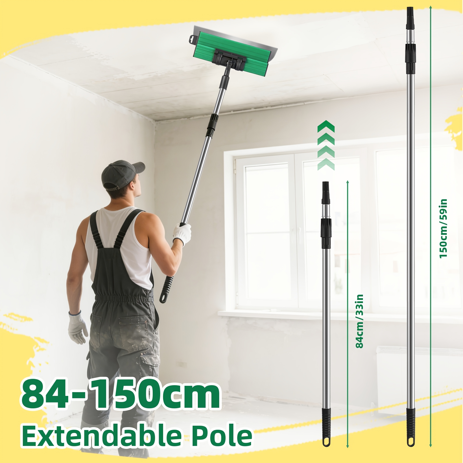 Surface Trowel Set, Trowel With Ergonomic Handle, 4pcs Trowel + Handle + Clip, For Painting Walls And Ceilings.