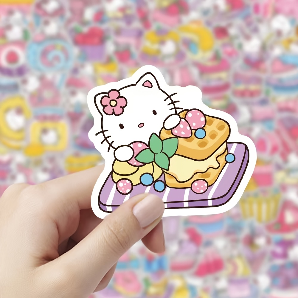 

100pcs Sanrio Kawaii Character Stickers - For Hello Kitty, For Kuromi, For Cinnamoroll, For My Melody - Paper, Waterproof, For Phones, Laptops, Journals, Luggage, Water Bottles - For All