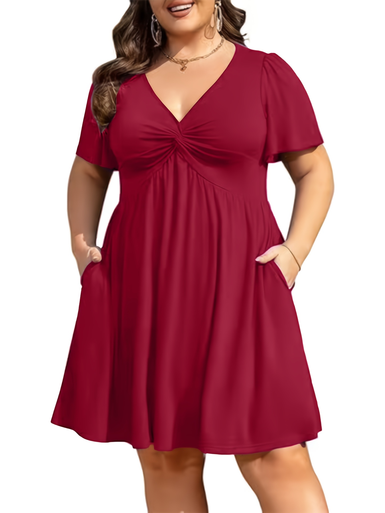 Empire Waist Dresses Dresses Plus Size Canada Women Empire Waist Dresses  Sold On Temu Canada