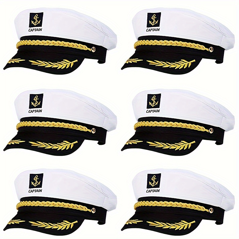 TEMU Plane, White Naval Hats, Cruise Ships, Beach Parties, Sailor Hats, Large Parties,, Festival Gifts, Promotional Items