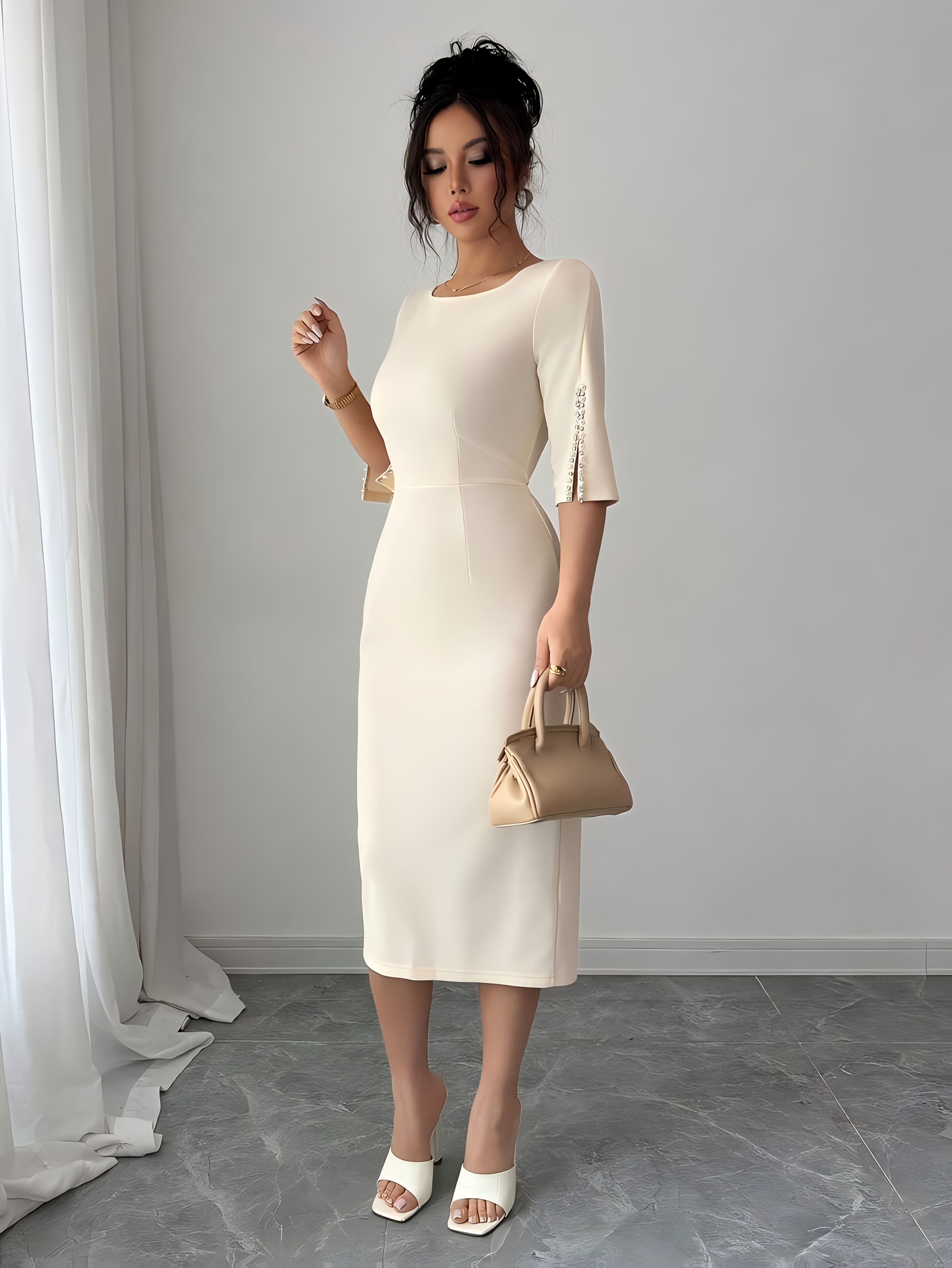 slim fit dress slacks Fit & Flair Dress | Womens Tennis Dresses main image 1