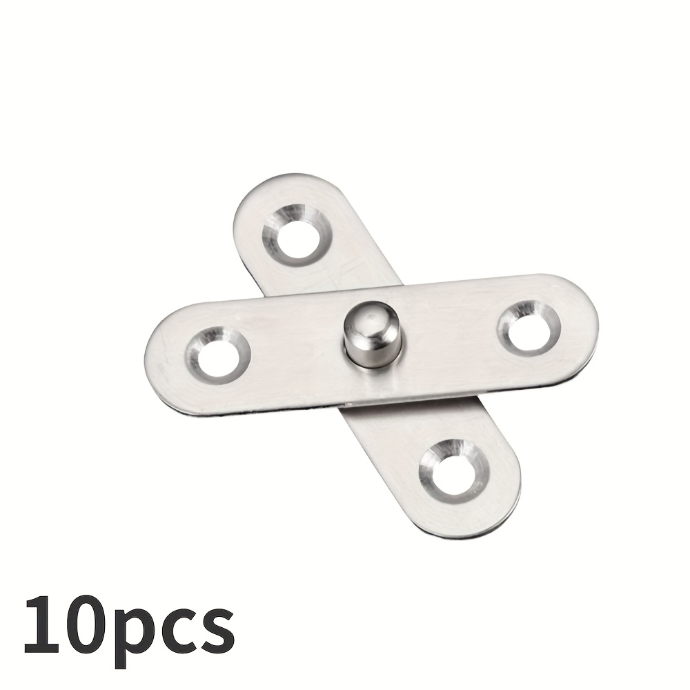 E-shop 10 Stück Türschwenkscharniere - 360 Grad drehbar, unsichtbares Design für Holztüren, langlebiges 201 Material, sanfte Bedienung, für